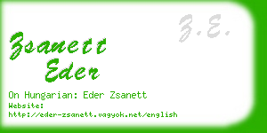 zsanett eder business card